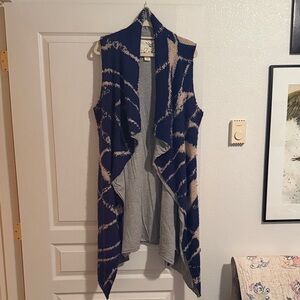 Anthropologie Tabitha Blue and Cream Knitwear